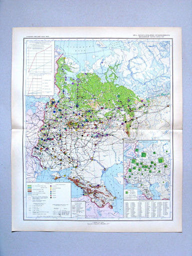 Большой Советский Атлас Мира I
139-140. Леса, лесная и бумажная промышленность европейской части Союза ССР