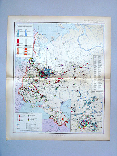 Большой Советский Атлас Мира I
141-142. Лёгкая промышленность европейской части Союза ССР