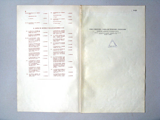 Большой Советский Атлас Мира II
Inhoudsopgave / Table of contents (3)