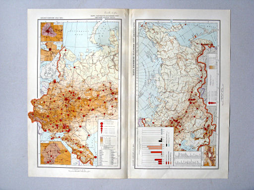 Большой Советский Атлас Мира II
11. Карта плотности населения СССР европейская часть
12. Карта плотности населения СССР (азиатская часть)