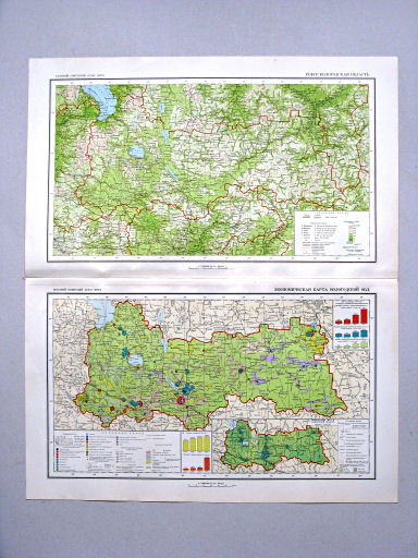 Большой Советский Атлас Мира II
34. РСФСР. Вологодская область
35. Экономическая карта Вологодской области