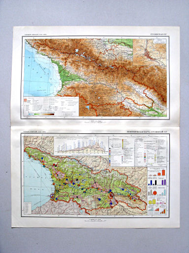 Большой Советский Атлас Мира II
113. Грузинская ССР
114. Экономическая карта Грузинской ССР