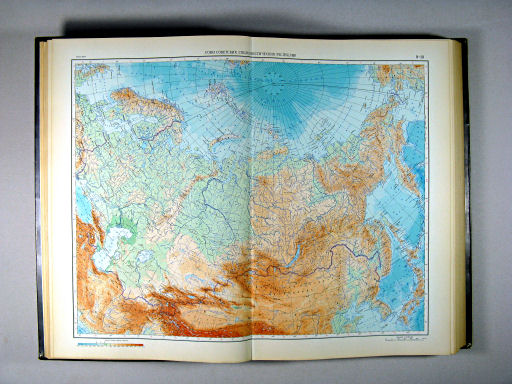 Атлас Мира / Atlas Mira (1954)
9-10. Союз Советских Социалистических Республик, физическая карта