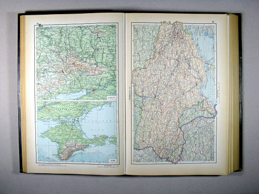 Атлас Мира / Atlas Mira (1954)
43. Донбасс. Крым
44. Украинская ССР, политико-административная карта