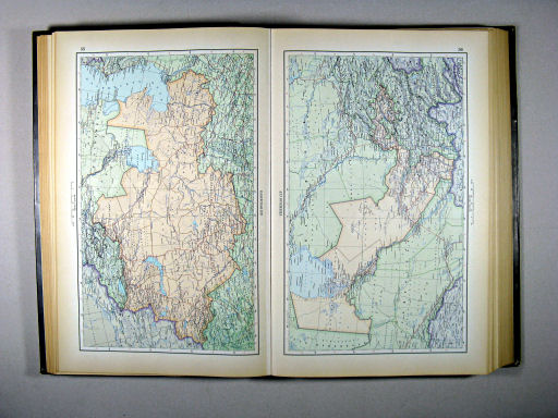 Атлас Мира / Atlas Mira (1954)
55. Казахская ССР, политико-административная карта
56. Узбекская ССР, политико-административная карта