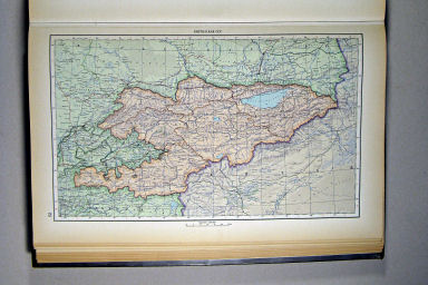Атлас Мира / Atlas Mira (1954)
63. Киргизская ССР, политико-административная карта