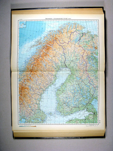 Атлас Мира / Atlas Mira (1954)
91-92. Финляндия и скандинавские страны (север)