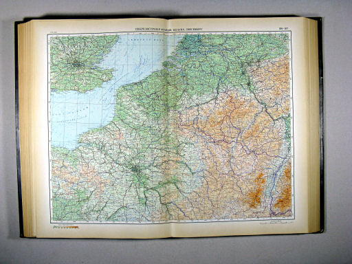 Атлас Мира / Atlas Mira (1954)
106-107. Северо-восточная Франция, Бельгия, Люксембург