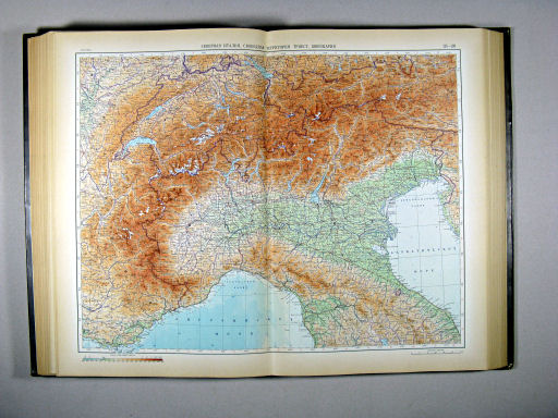 Атлас Мира / Atlas Mira (1954)
115-116. Северная Италия, Свободная территория Триест, Швейцария