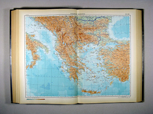 Атлас Мира / Atlas Mira (1954)
135-136. Балканский полуостров