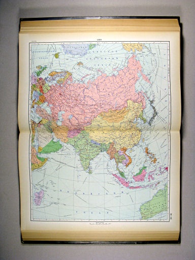 Атлас Мира / Atlas Mira (1954)
141-142. Азия, политическая карта