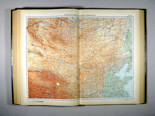 Атлас Мира / Atlas Mira (1954)
147-148. Монгольская народная республика и северный Китай