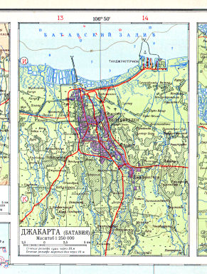 Атлас Мира / Atlas Mira (1954)
166б. Джакарта (Батавия)