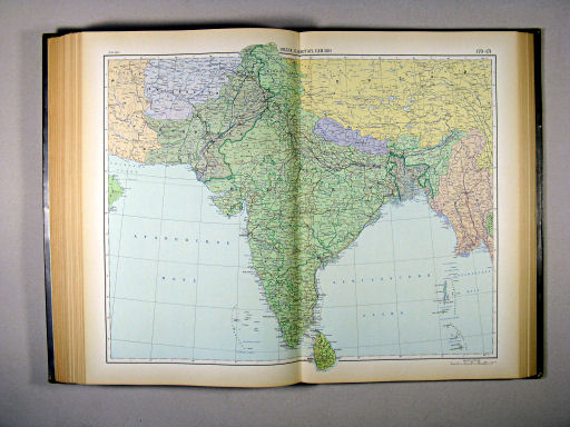 Атлас Мира / Atlas Mira (1954)
170-171. Индия, Пакистан, Цейлон, политическая карта