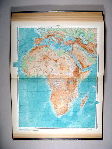 Атлас Мира / Atlas Mira (1954)
191-192. Африка, физическая карта