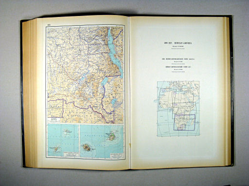 Атлас Мира / Atlas Mira (1954)
205. Катанга. Острова Сан-Томе и Принсипе. Маскаренские острова