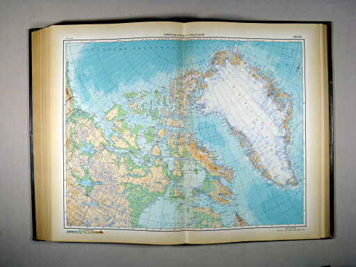 Атлас Мира / Atlas Mira (1954)
218-219. Северная Канада и Гренландия