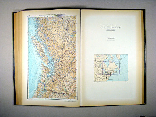 Атлас Мира / Atlas Mira (1954)
223. Тихоокеанское побережье Канады и северо-запада США