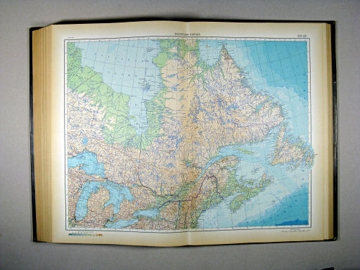 Атлас Мира / Atlas Mira (1954)
224-225. Восточная Канада