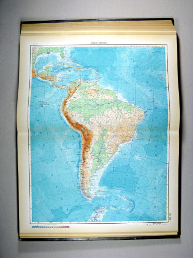 Атлас Мира / Atlas Mira (1954)
251-252. Южная Америка, физическая карта