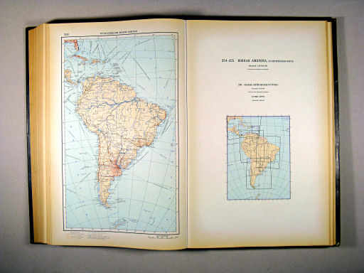 Атлас Мира / Atlas Mira (1954)
253. Пути сообщения южной Америки