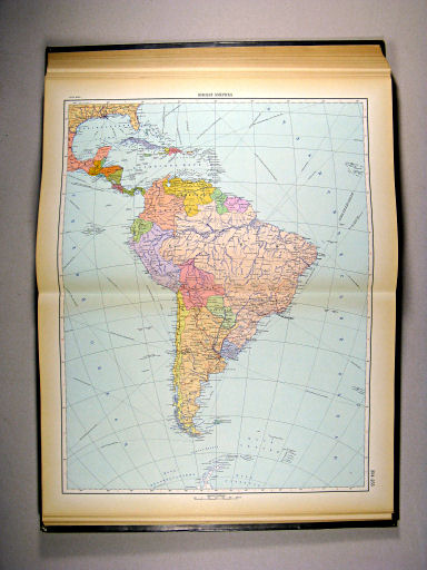Атлас Мира / Atlas Mira (1954)
254-255. Южная Америка, политическая карта