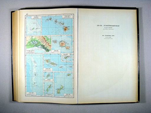 Атлас Мира / Atlas Mira (1954)
277. Гавайские острова, Атолл Мидуэй, Пёрл-Харбор - Гонолулу, Остров Таити, ...