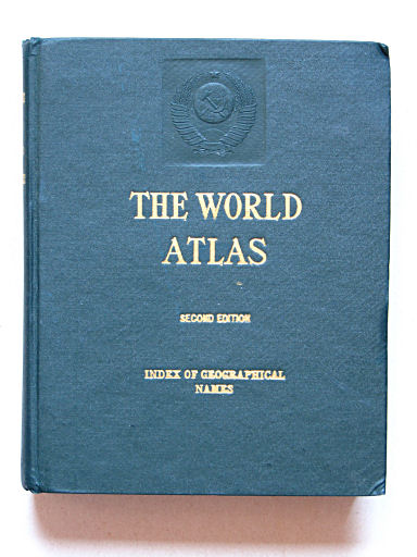The World Atlas / Атлас Мира (1967)
Register: voorkant band / Index: front cover
