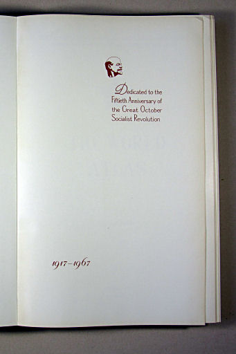 The World Atlas / Атлас Мира (1967)
Dekblad / Fly leaf