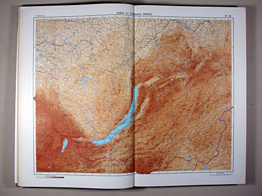 The World Atlas / Атлас Мира (1967)
37-38. Baikal and Transbaikal Regions