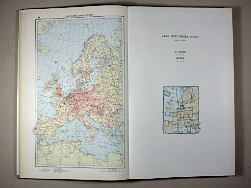 The World Atlas / Атлас Мира (1967)
48. West Europe, Communications