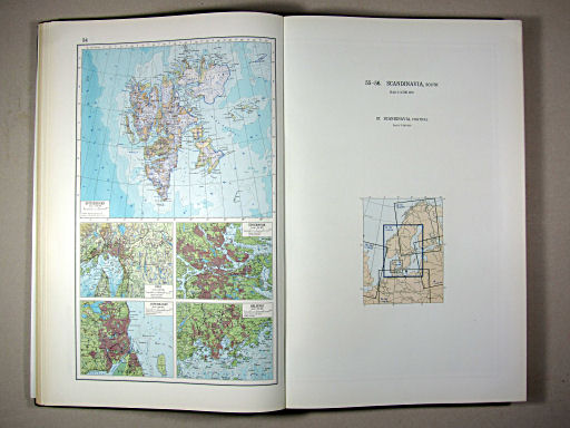 The World Atlas / Атлас Мира (1967)
54. Svalbard. Oslo, Stockholm, Copenhagen, Helsinki