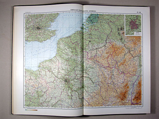 The World Atlas / Атлас Мира (1967)
67-68. North-East France, Belgium, Luxemburg