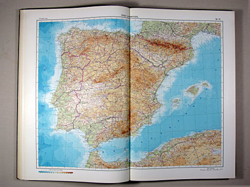 The World Atlas / Атлас Мира (1967)
70-71. Spain and Portugal
