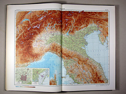 The World Atlas / Атлас Мира (1967)
76-77. Italy, North