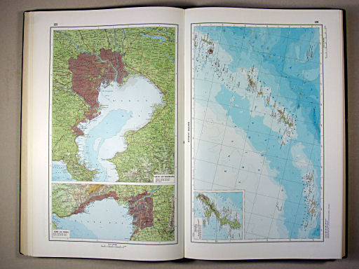 The World Atlas / Атлас Мира (1967)
125. Tokyo and Yokohama. Kobe and Osaka
126. Ryukyu Islands