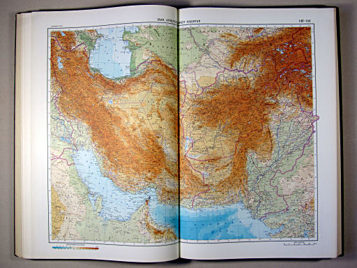 The World Atlas / Атлас Мира (1967)
143-144. Iran, Afghanistan, West Pakistan