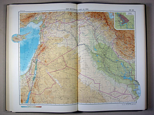 The World Atlas / Атлас Мира (1967)
149-150. East Mediterranean Lands and Iraq