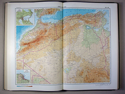 The World Atlas / Атлас Мира (1967)
164-165. Africa, North-West