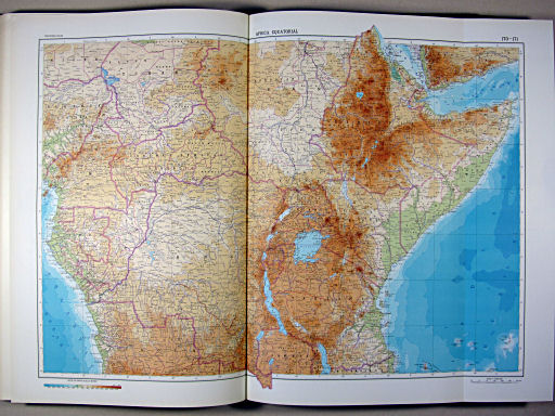The World Atlas / Атлас Мира (1967)
170-171. Africa, Equatorial