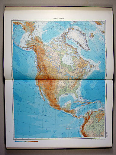 The World Atlas / Атлас Мира (1967)
176-177. North America, Physical