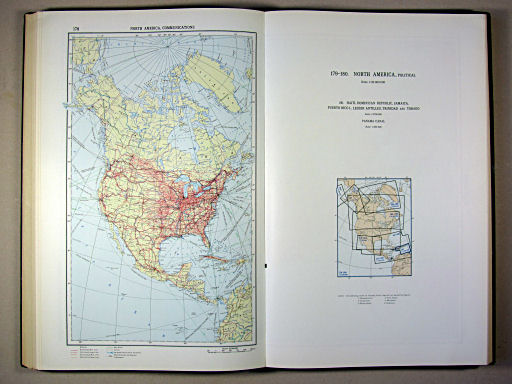 The World Atlas / Атлас Мира (1967)
178. North America, Communications