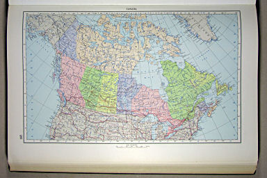 The World Atlas / Атлас Мира (1967)
187. Canada, Political