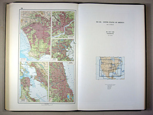 The World Atlas / Атлас Мира (1967)
193. Los Angeles, San Francisco, Oakland, Philadelphia, Boston, Chicago