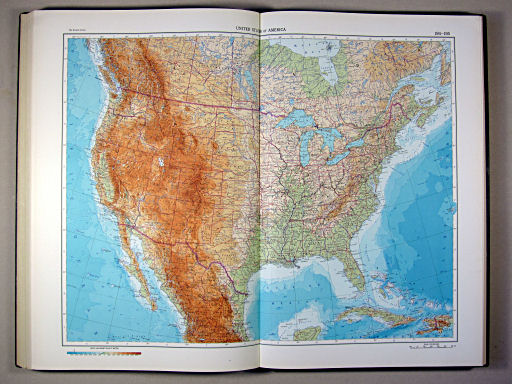 The World Atlas / Атлас Мира (1967)
194-195. United States of America