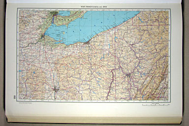 The World Atlas / Атлас Мира (1967)
202. West Pennsylvania and Ohio