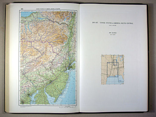 The World Atlas / Атлас Мира (1967)
205. United States of America, Middle Atlantic