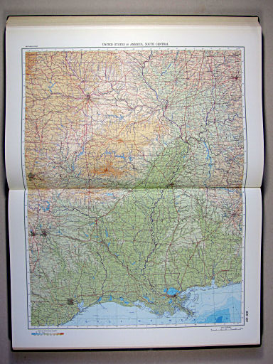 The World Atlas / Атлас Мира (1967)
206-207. United States of America, South Central