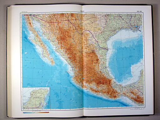The World Atlas / Атлас Мира (1967)
212-213. Mexico