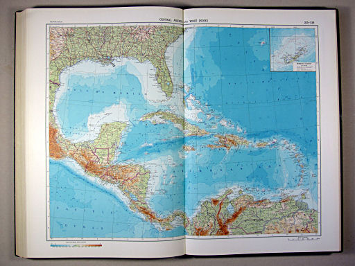 The World Atlas / Атлас Мира (1967)
215-216. Central America and West Indies
